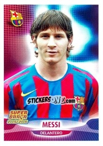 Figurina Messi (portrait) - FC Barcelona 2005-2006 - Panini