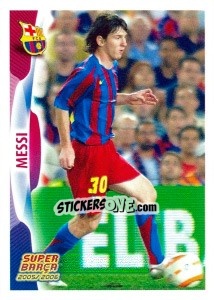 Cromo Messi (action) - FC Barcelona 2005-2006 - Panini