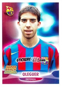Sticker Oleguer (portrait) - FC Barcelona 2005-2006 - Panini