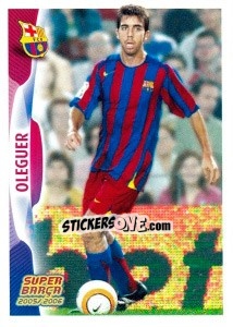 Figurina Oleguer (action) - FC Barcelona 2005-2006 - Panini