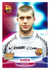 Cromo Ruben (portrait) - FC Barcelona 2005-2006 - Panini