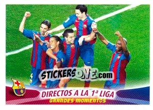 Figurina Directos a la 1 Liga - FC Barcelona 2005-2006 - Panini