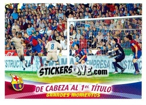 Sticker De Cabeza al 1-er Titulo - FC Barcelona 2005-2006 n. 74 - Panini