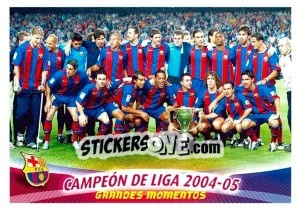Sticker Campeon de Liga 2004-05 - FC Barcelona 2005-2006 n. 77 - Panini