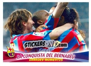 Sticker La Conquista Del Bernabeu - FC Barcelona 2005-2006 n. 82 - Panini