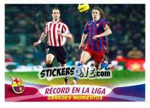 Cromo Record en la Liga - FC Barcelona 2005-2006 - Panini