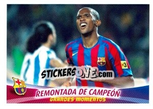 Cromo Remontada de Campeon - FC Barcelona 2005-2006 - Panini