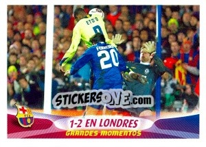 Sticker 1:2 en Londres - FC Barcelona 2005-2006 n. 87 - Panini