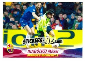 Sticker Diabolico Messi - FC Barcelona 2005-2006 n. 88 - Panini