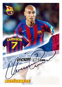Sticker Henrik Larsson - FC Barcelona 2005-2006 n. 98 - Panini