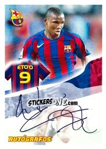 Sticker Eto'O - FC Barcelona 2005-2006 n. 100 - Panini