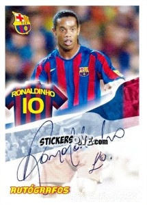 Sticker Ronaldinho - FC Barcelona 2005-2006 - Panini