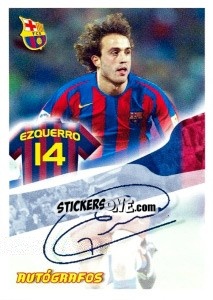 Cromo Ezquerro - FC Barcelona 2005-2006 - Panini