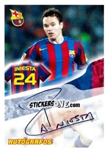 Sticker Iniesta - FC Barcelona 2005-2006 n. 112 - Panini