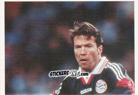 Sticker Lothar Matthaus - El Libro de los Campeones de Europa n. 34 - Marca