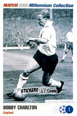 Sticker Bobby Charlton - Millennium Collection 2000 n. 1 - MATCH
