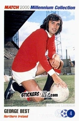 Sticker George Best - Millennium Collection 2000 n. 4 - MATCH