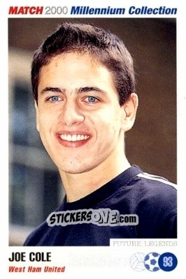 Sticker Joe Cole - Millennium Collection 2000 n. 93 - MATCH
