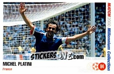 Sticker Michel Platini - Millennium Collection 2000 n. 84 - MATCH