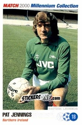 Sticker Pat Jennings - Millennium Collection 2000 n. 18 - MATCH