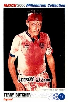 Sticker Terry Butcher - Millennium Collection 2000 n. 17 - MATCH