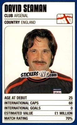 Sticker David Seaman - World Cup Stars 2002 n. 15 - MATCH