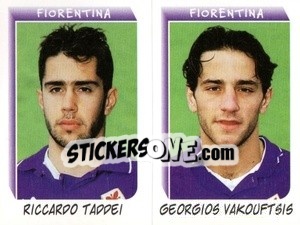 Sticker Taddei / Vakouftsis - Calciatori 1999-2000 n. M8 - Panini