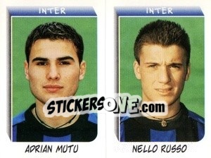 Sticker Mutu / Russo - Calciatori 1999-2000 n. M13 - Panini