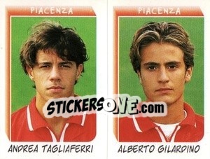 Sticker Tagliaferri / Gilardino - Calciatori 1999-2000 n. M31 - Panini