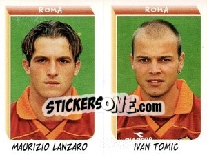Sticker Lanzaro / Tomic - Calciatori 1999-2000 n. M37 - Panini