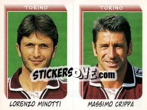 Sticker Minotti / Crippa - Calciatori 1999-2000 n. M41 - Panini