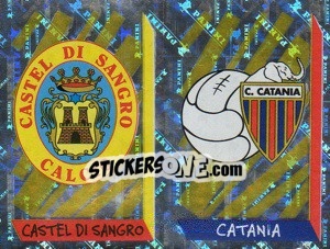 Sticker Scudetto Castel di Sangro/Catania (a/b) - Calciatori 1999-2000 - Panini