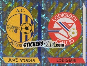 Sticker Scudetto J.Stabia/Lodigiani (a/b) - Calciatori 1999-2000 n. 709 - Panini