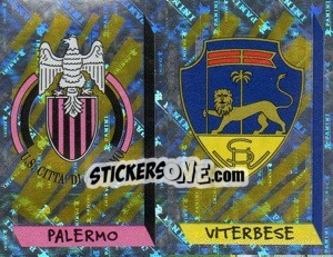 Sticker Scudetto C.Palermo/Viterbese (a/b) - Calciatori 1999-2000 n. 715 - Panini