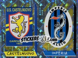 Cromo Scudetto Castelnuovo/Imperia (a/b) - Calciatori 1999-2000 - Panini
