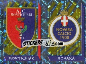 Cromo Scudetto Montichiari/Novara (a/b) - Calciatori 1999-2000 - Panini
