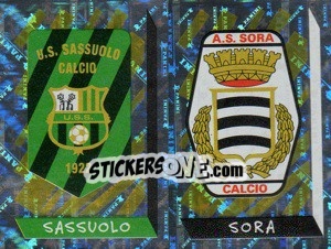 Sticker Scudetto Sassuolo/Sora (a/b) - Calciatori 1999-2000 n. 732 - Panini
