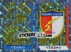 Figurina Scudetto Tempio/Teramo (a/b) - Calciatori 1999-2000 - Panini