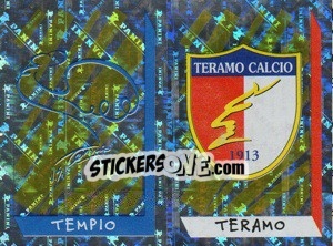 Sticker Scudetto Tempio/Teramo (a/b) - Calciatori 1999-2000 n. 733 - Panini