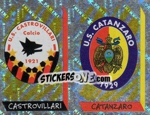 Sticker Scudetto Castrovillari/Catanzaro (a/b) - Calciatori 1999-2000 n. 736 - Panini