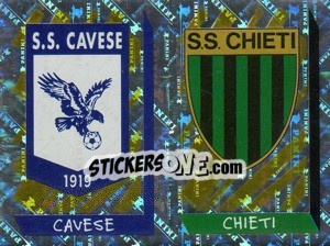 Figurina Scudetto Cavese/Chieti (a/b) - Calciatori 1999-2000 - Panini