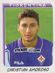 Sticker Christian Amoroso - Calciatori 1999-2000 - Panini