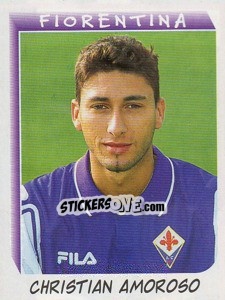 Sticker Christian Amoroso - Calciatori 1999-2000 n. 90 - Panini