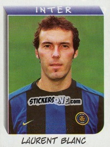 Sticker Laurent Blanc - Calciatori 1999-2000 n. 102 - Panini