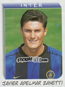 Sticker Javier Adelmar Zanetti - Calciatori 1999-2000 n. 108 - Panini