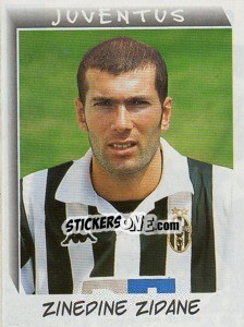 Sticker Zinedine Zidane - Calciatori 1999-2000 n. 139 - Panini