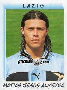 Sticker Matias Jesus Almeyda - Calciatori 1999-2000 n. 158 - Panini