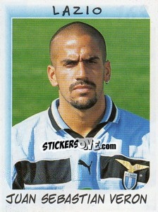 Sticker Juan Sebastian Veron - Calciatori 1999-2000 n. 163 - Panini