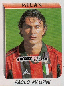 Sticker Paolo Maldini - Calciatori 1999-2000 n. 200 - Panini