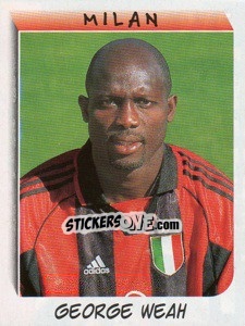 Sticker George Weah - Calciatori 1999-2000 n. 215 - Panini